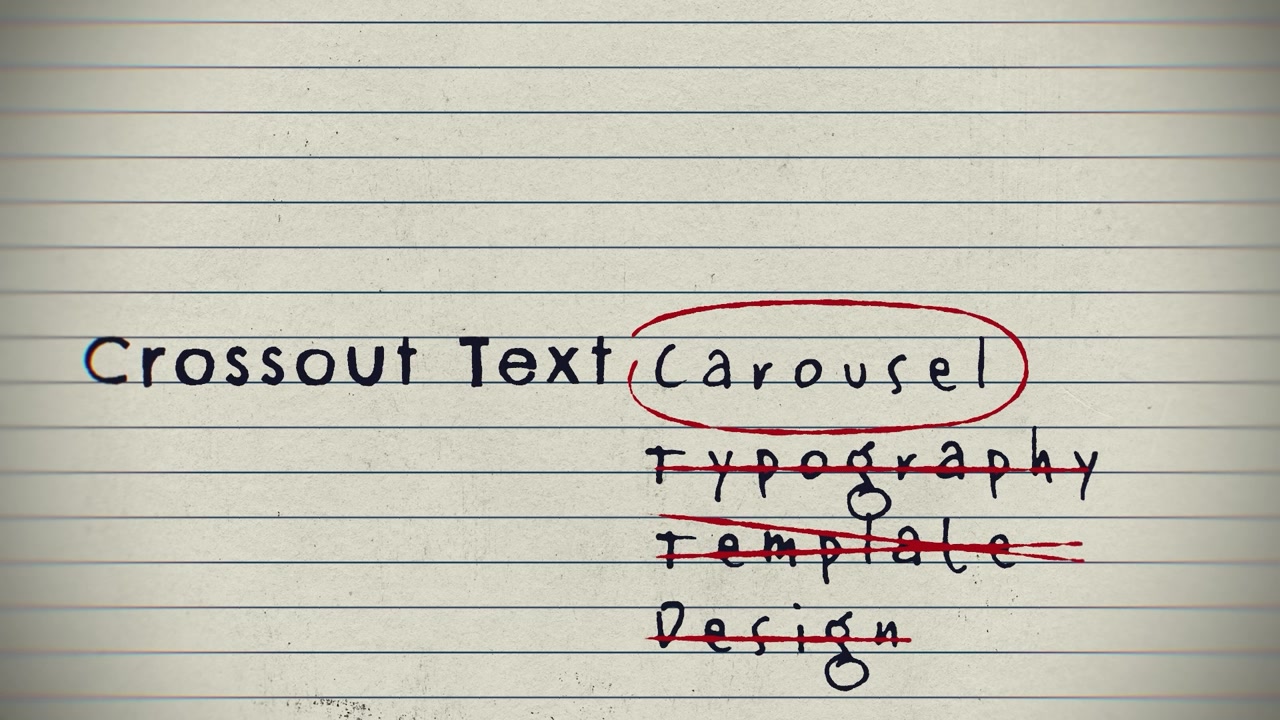 Animated Crossout Text Reveal with Multiple Styles