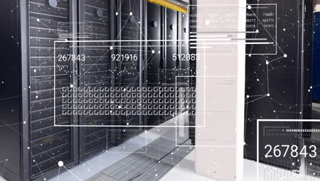 communication networks and data processing over computer server room