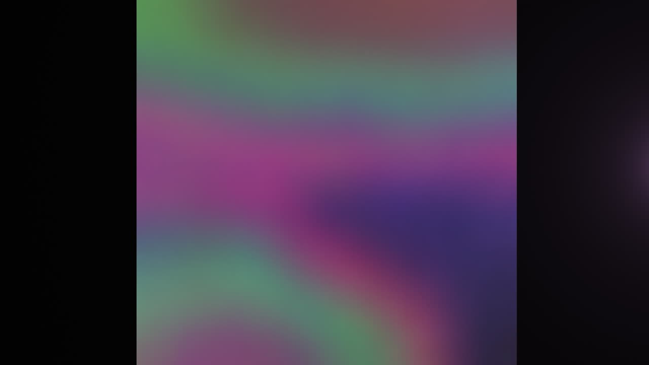 animación de formas que se mueven sobre un fondo borroso.