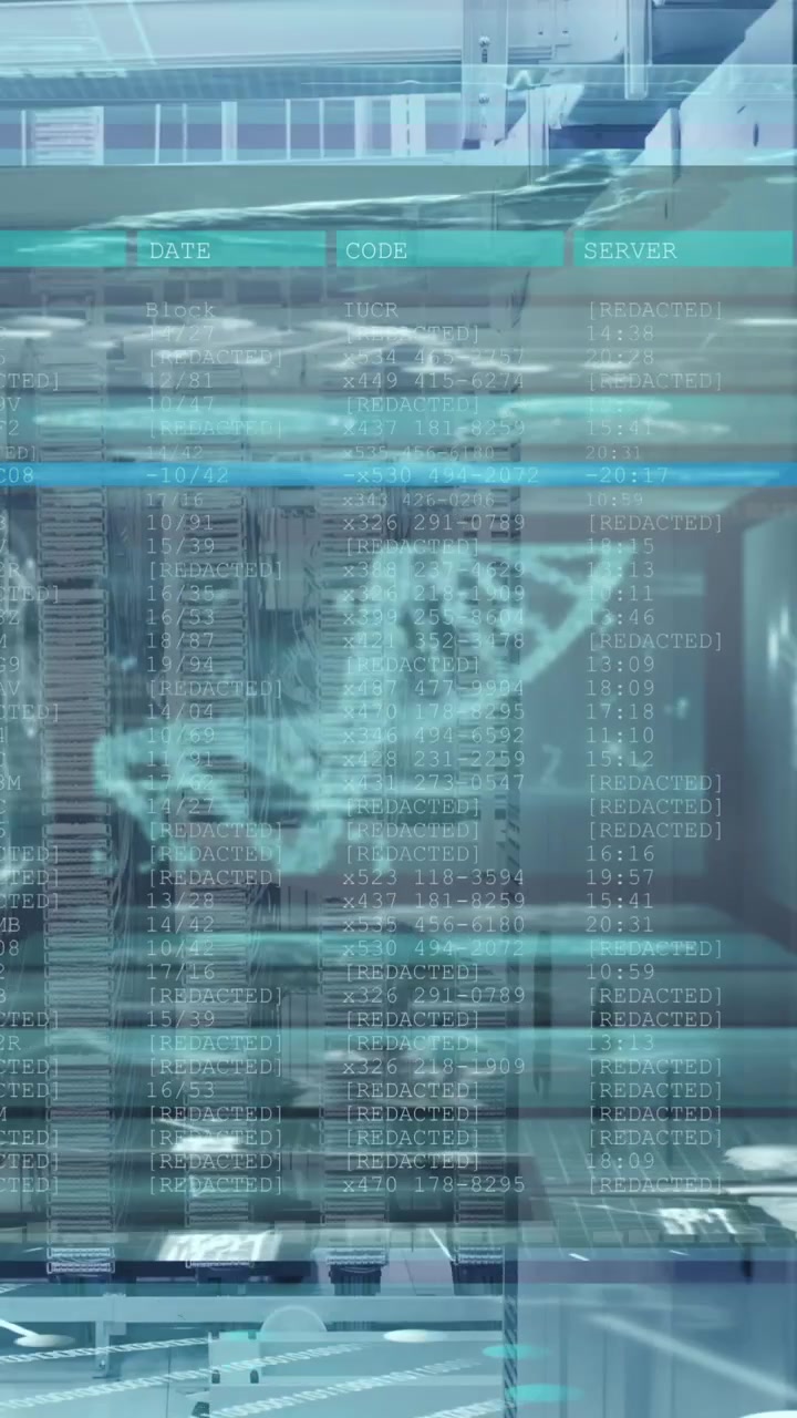 Animation of medical data processing over computer servers