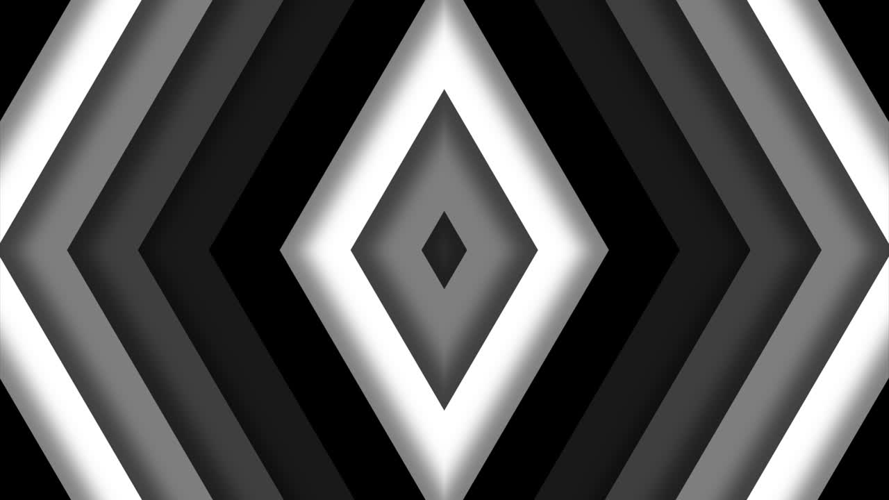 Monochromatic Diamond Shaped Chevron Tile Background Loop