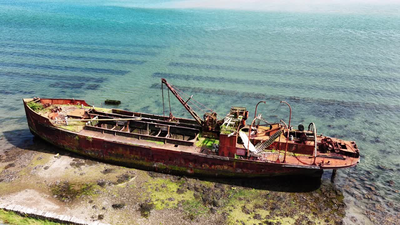 Ireland Epic Locations decaying beauty shipwreck at Bannow Bat Saltmills Wexford Ireland in summer