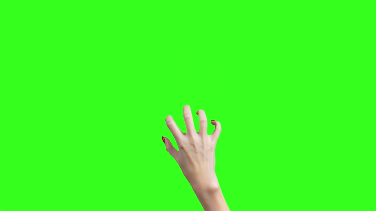 video de uñas femeninas y gritos de vidrio