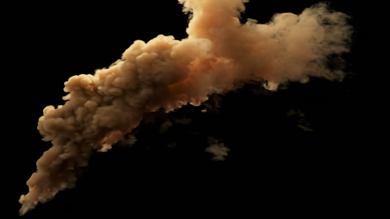 nube de humo marrón