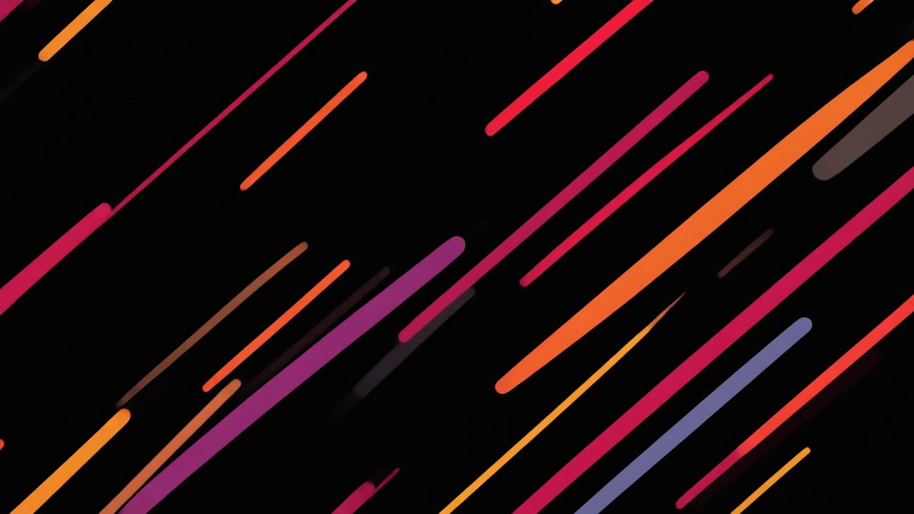 Sfondo animato astratto con linee diagonali colorate