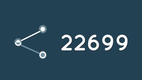 Animación-Del-Icono-De-Compartir-Con-Números-Que-Crecen-Sobre-Fondo-Azul