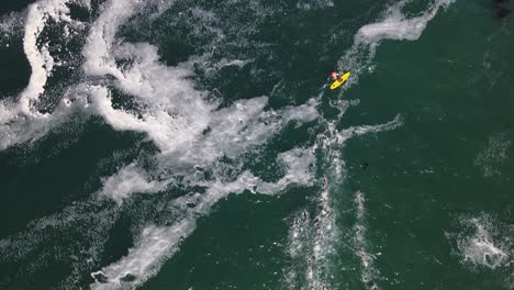 swimmers in the ocean during a triathlon