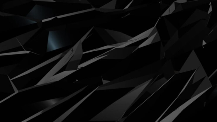 Abstract geometric polygonal triangle 4K background, 3D Low Poly Dark Background Loopable