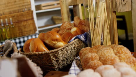 various breads at bakery section
