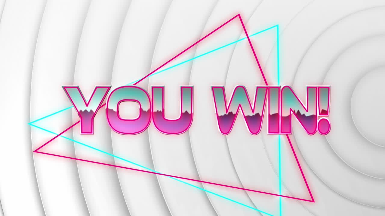 ⁇ 색 배경의 원 위에 텍스트를 이기는 애니메이션