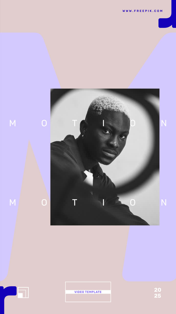 Moderní šablona pro pohybové video pro kreativce