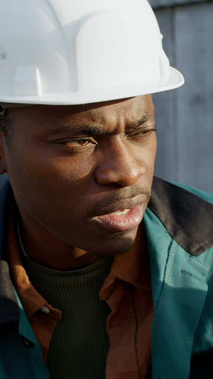 Construction worker portrait