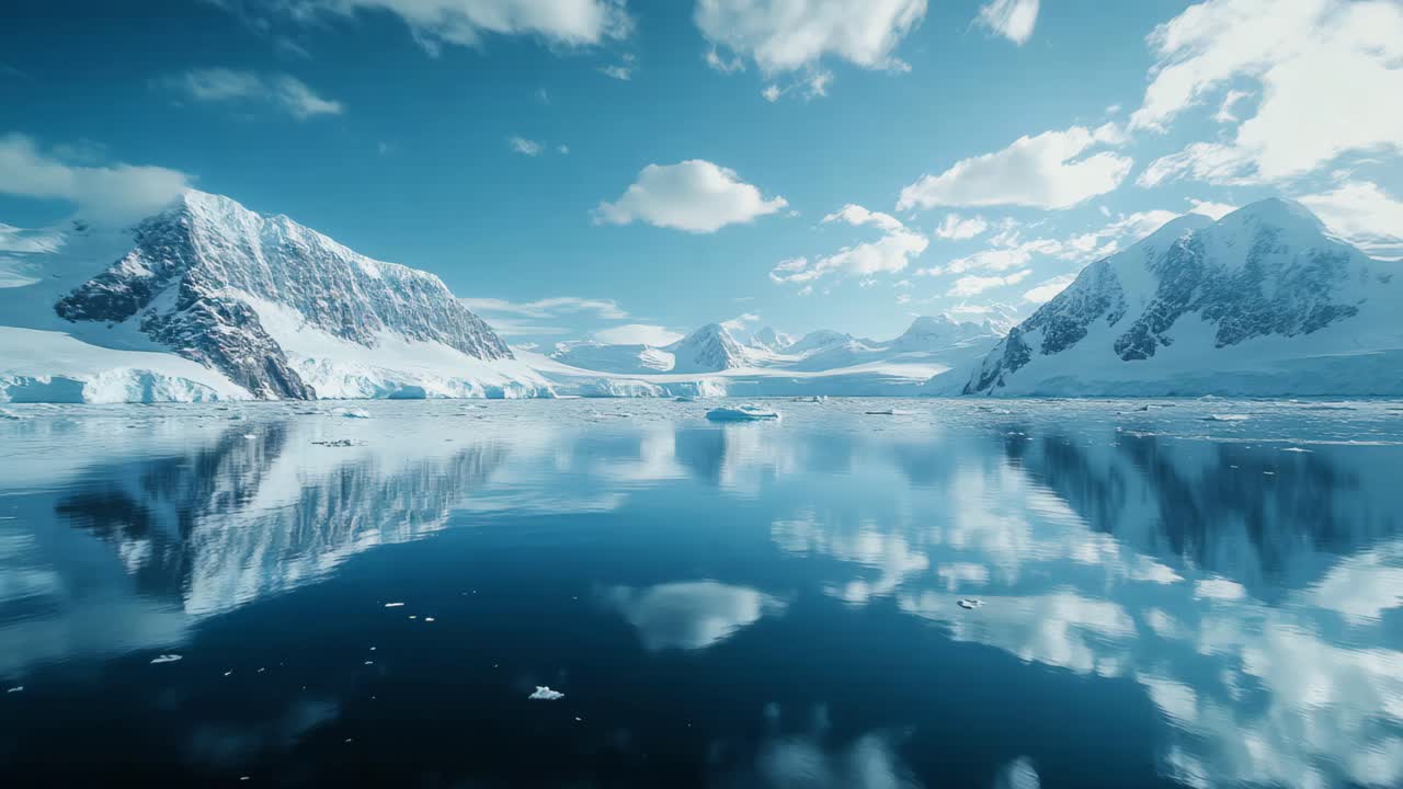 Antarctic Ice Landscape Reflection
