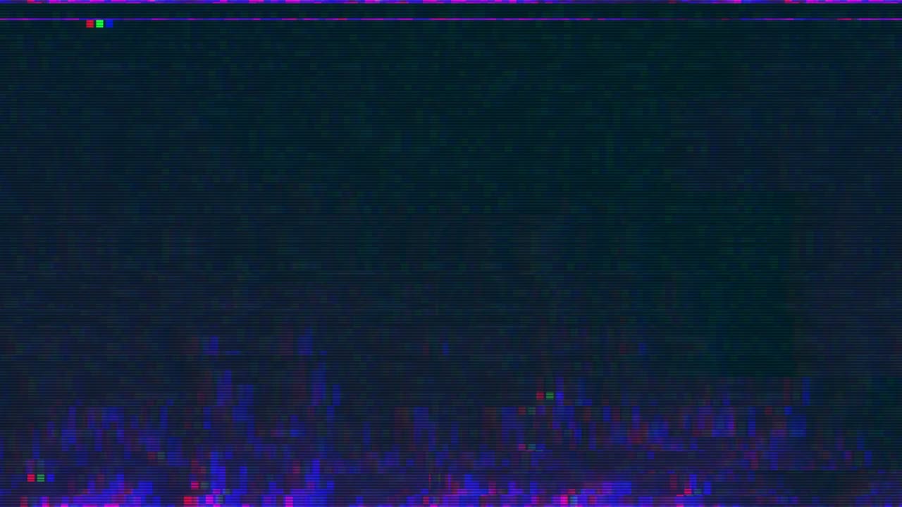 diseño único abstracto animación digital ruido de píxeles error de fallo daño de video