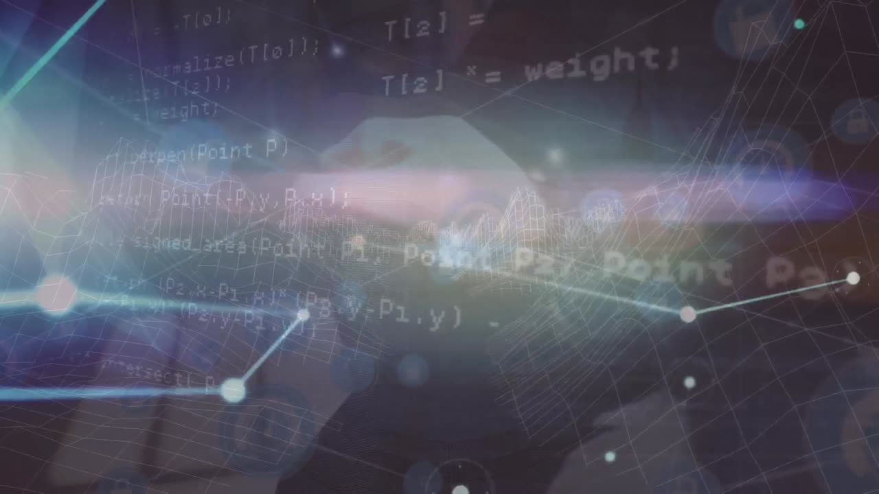 데이터 프로세싱을 통한 연결 네트워크의 애니메이션