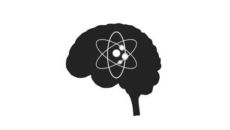 animación del átomo del cerebro