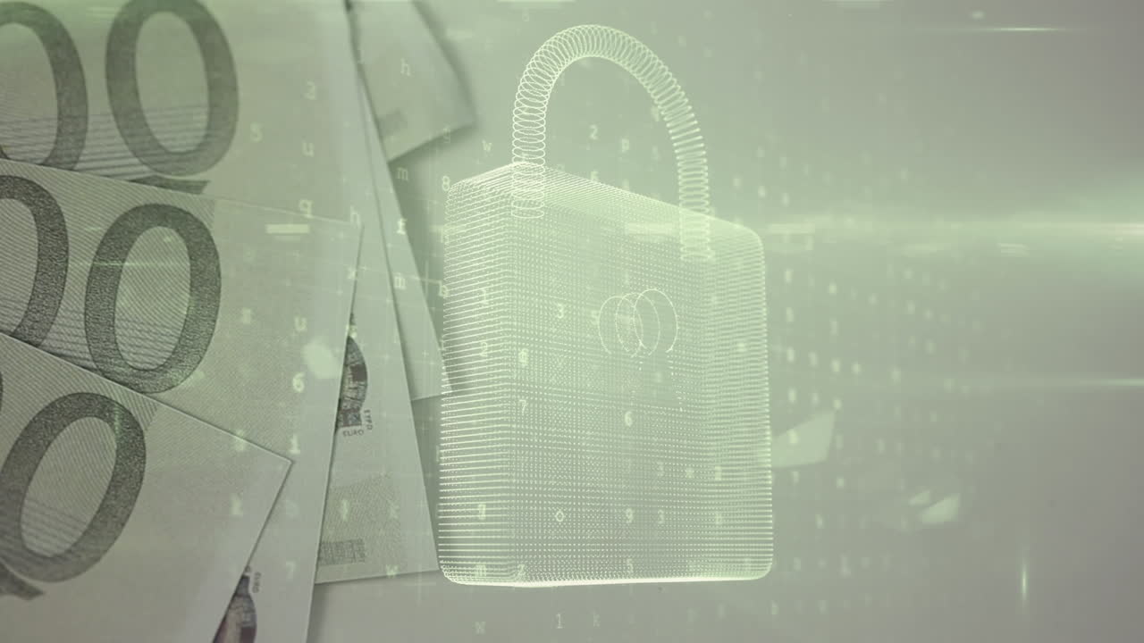 ⁇ 락의 애니메이션과 지폐 위의 이동 데이터 처리