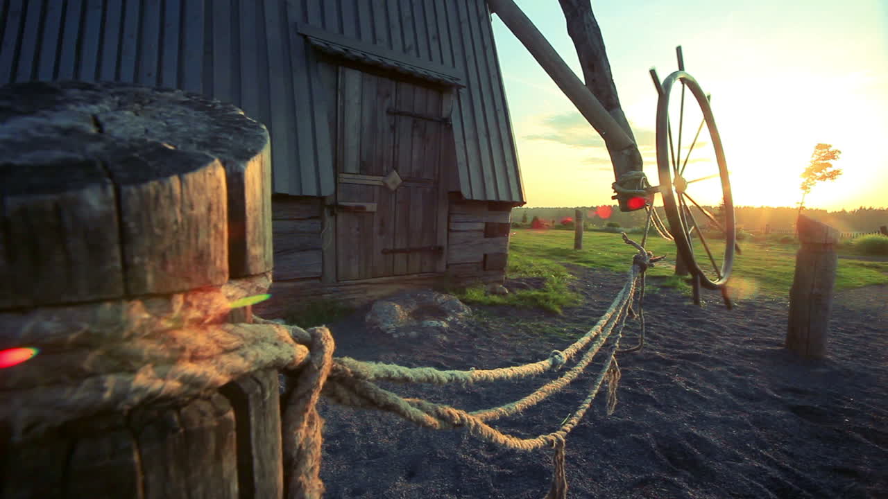 전통적인 풍차 농장 장비