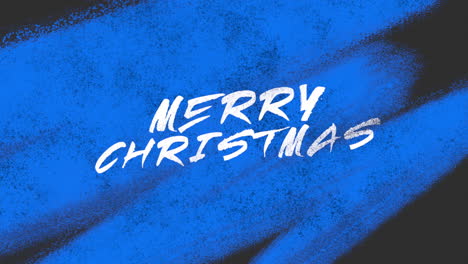 Feliz-Navidad-Con-Pincel-De-Arte-Azul