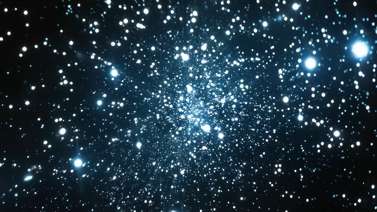 A mesmerizing video of a starry night sky, captured from a wide-angle perspective, showcasing a vast