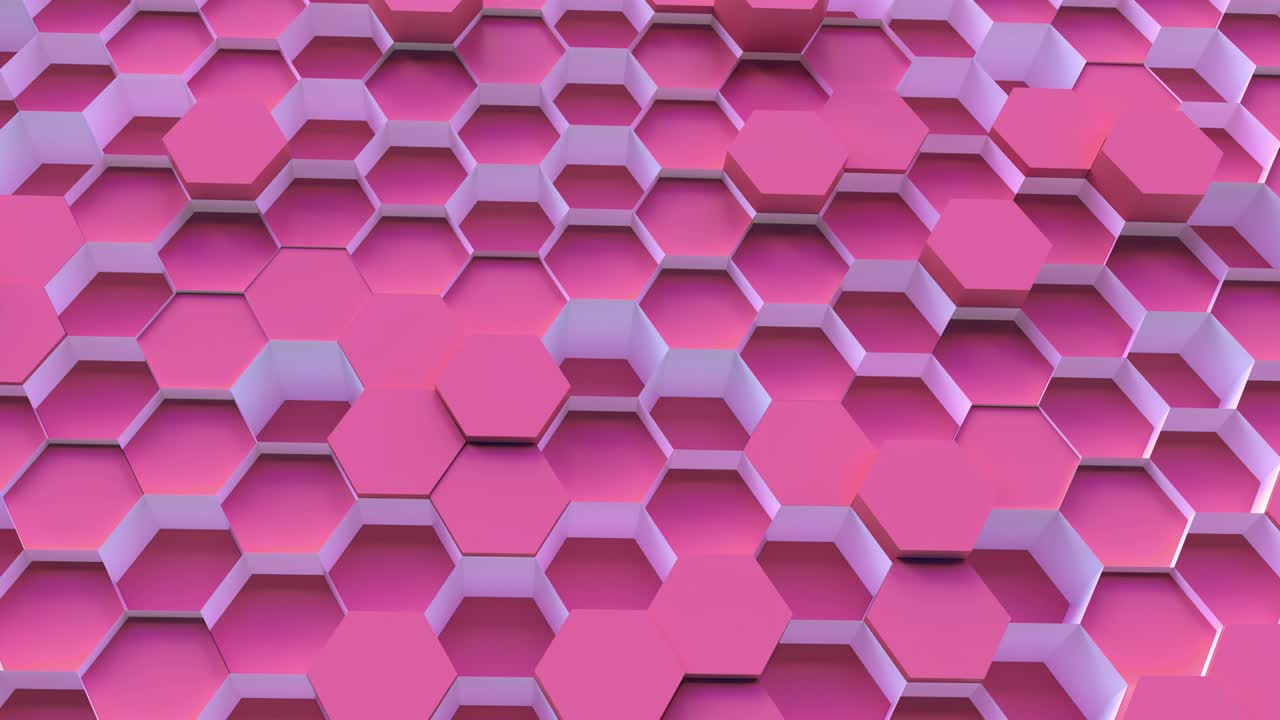 moving technology hexagon pattern background
