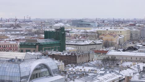 Blick-Auf-St.-Petersburg-Von-Der-Kolonnade-Der-Kathedrale-St.-Isaac.