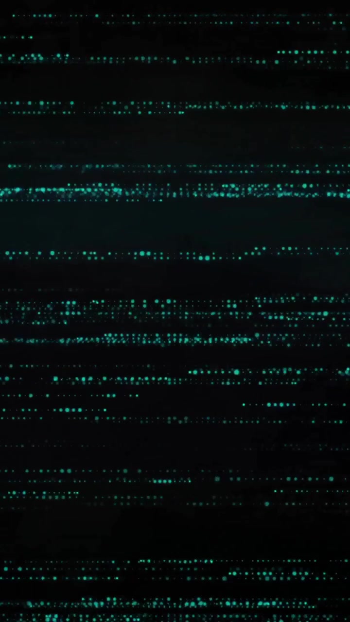 Animation of light and horizontal blue and white lines of interference on black background