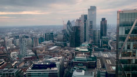 time lapse view of the city of london