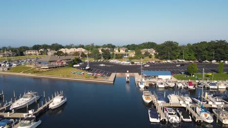 Point-of-View-track-through-a-marina-of-sailboats