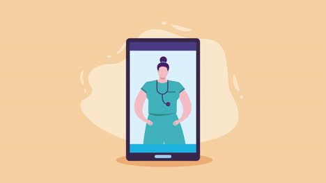doctor on video call