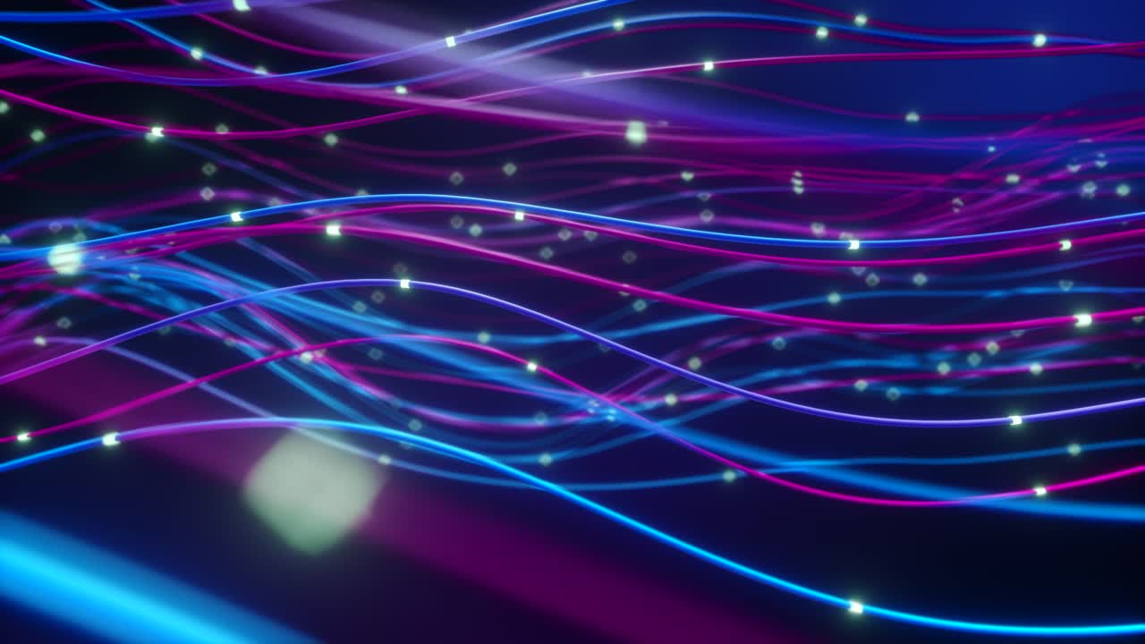 Abstract Glowing Lines Background