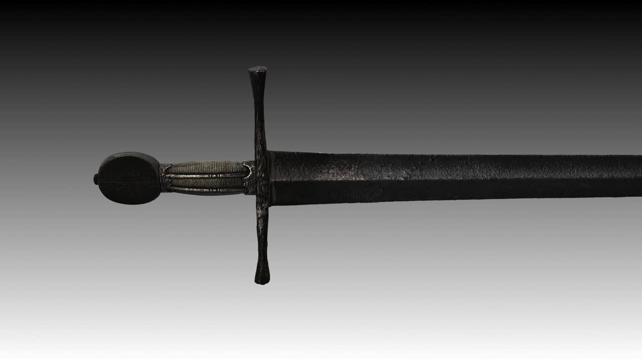 15세기의 무장 칼 회전 루프