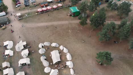 Viking-Village-in-Wdzydze-Kiszewskie-in-Kaszuby,-Poland