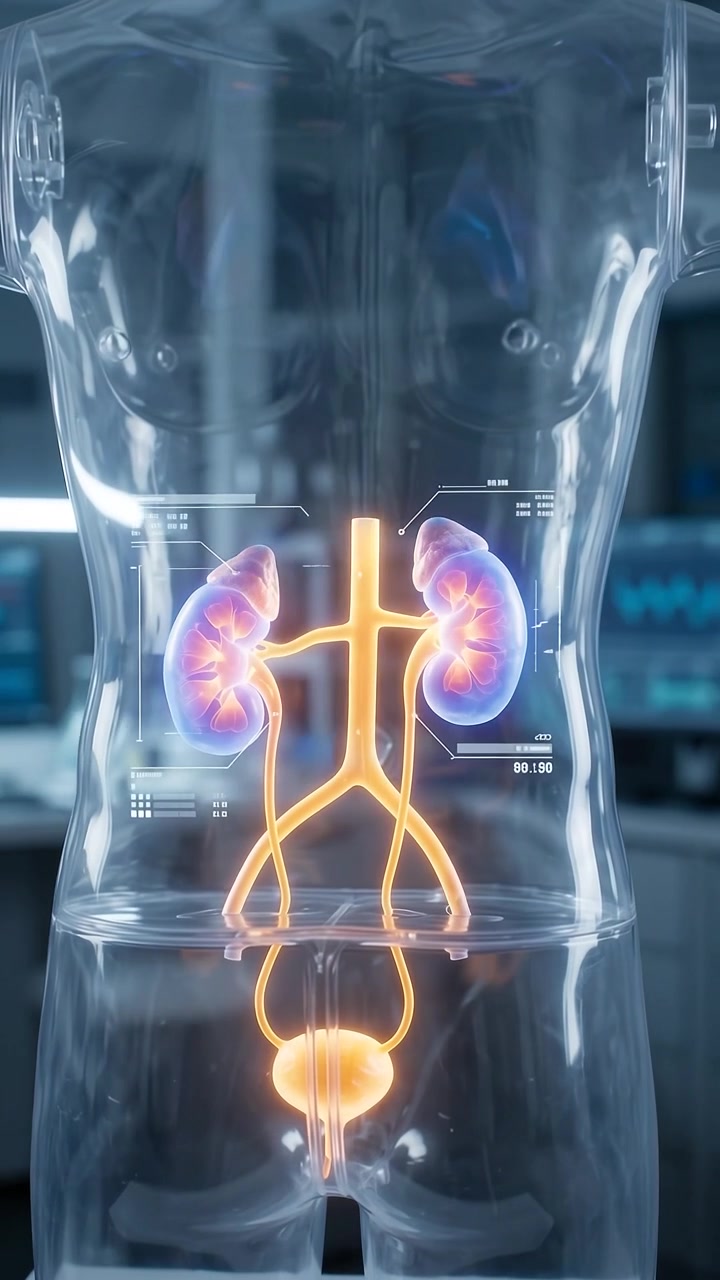 3D Medical Animation of Human Urinary System Function