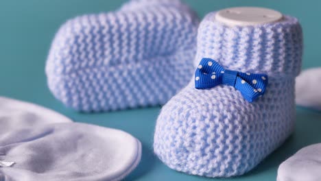 Light-blue-i--kid-socks-on-table