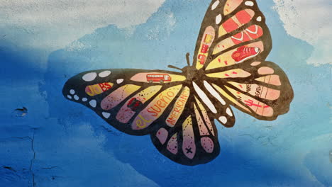 mesmerizing mural of a butterfly captures the spirit of latin american people