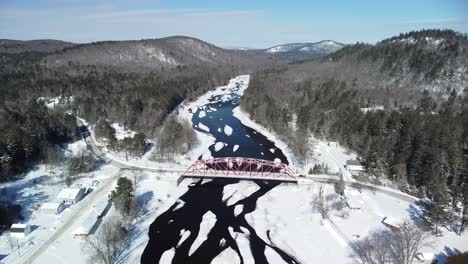 riparius, ny - dji mini hudson river bridge high