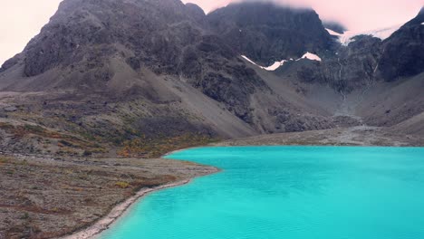 beautiful turquoise glacier water lake in norway