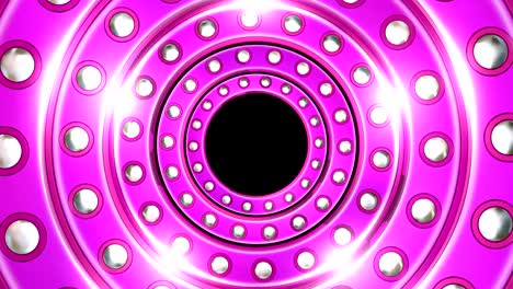 circles lights party pink 3d motion background