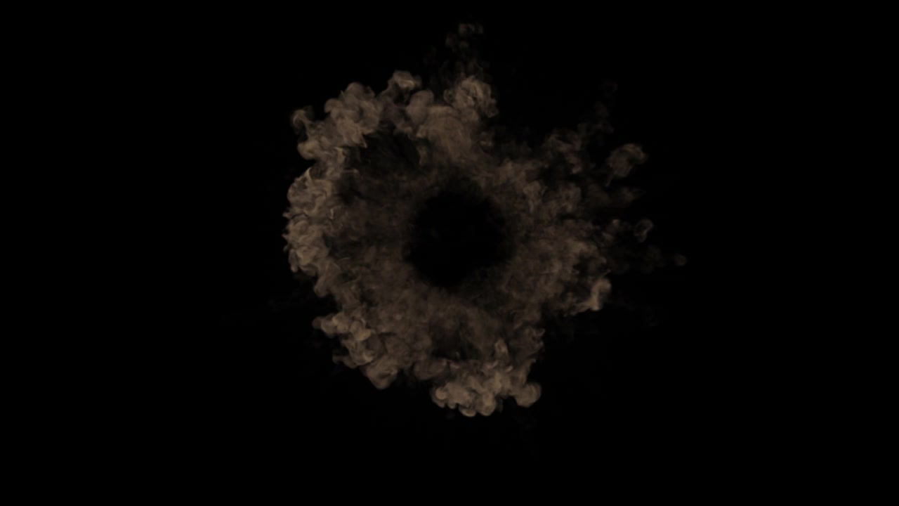 Brown Smoke Ring Explosion