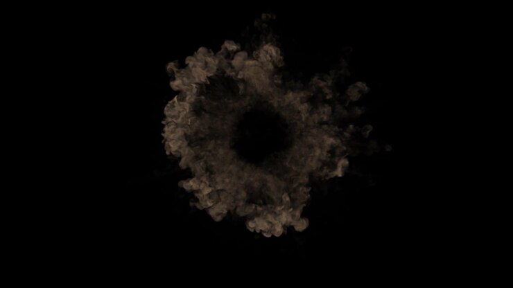 Brown Smoke Ring Explosion