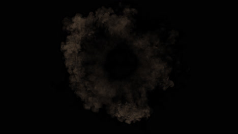 brown smoke ring explosion
