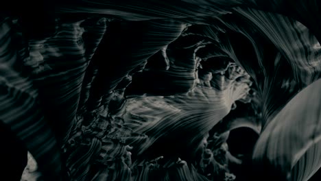 4k abstract background. the futuristic tunnel made of weaving fabric