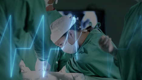 Animation-of-data-processing-over-diverse-surgeons-in-hospital