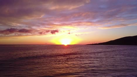 Beautiful-vista-aérea-shot-of-the-ocean-at-sunset-or-amanecer-near-Malibu-California-2