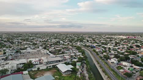 reynosa urban sprawl: expansive view of mexican city