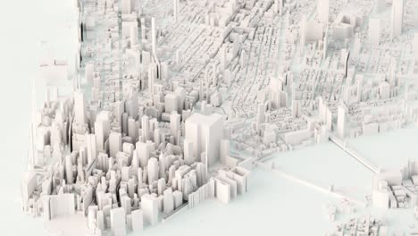 abstract 3d model of a cityscape