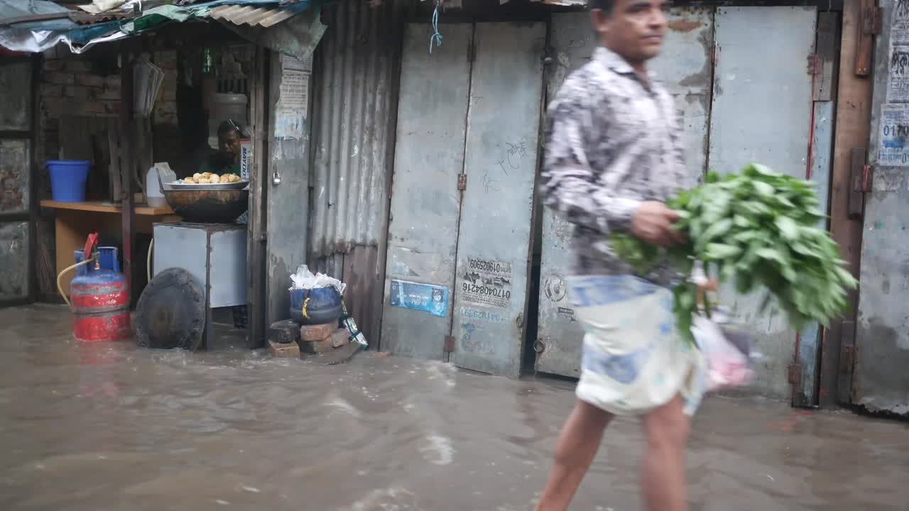 Flooded Street in a Developing Country