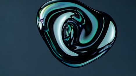 abstract iridescent liquid shapes