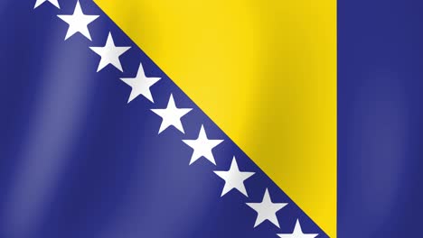 Animación-De-La-Bandera-De-Bosnia-Ondeando-En-El-Viento.